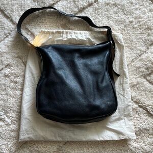 Marni Black Leather Hobo Bag
